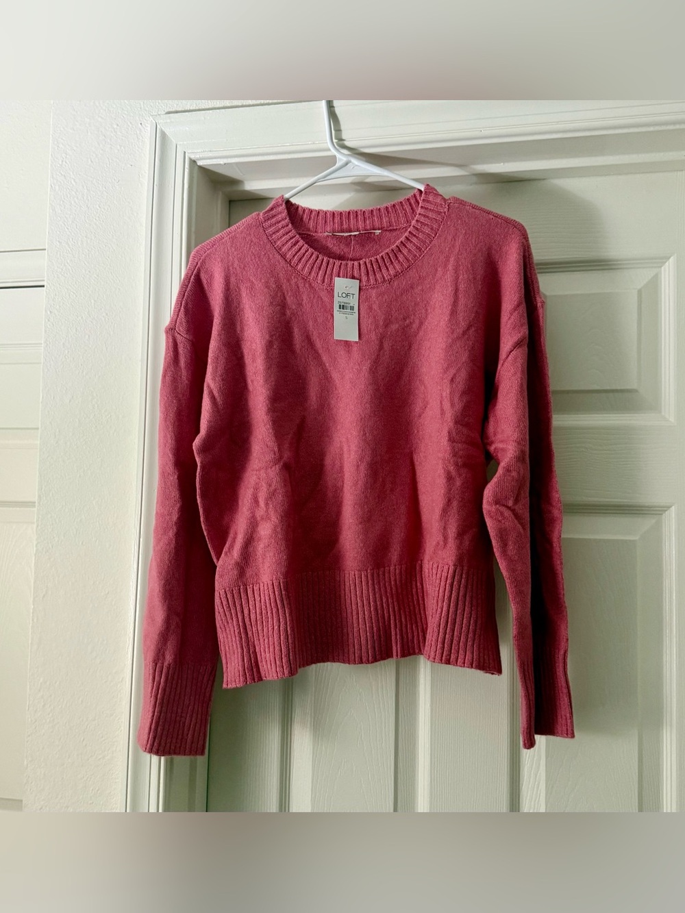 NWT LOFT Pink Relaxed Everyday Sweater - S - Picture 3 of 5